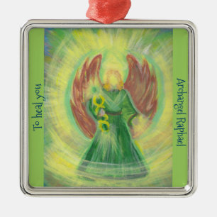 Ornament: Archangel Raphael Metal Ornament