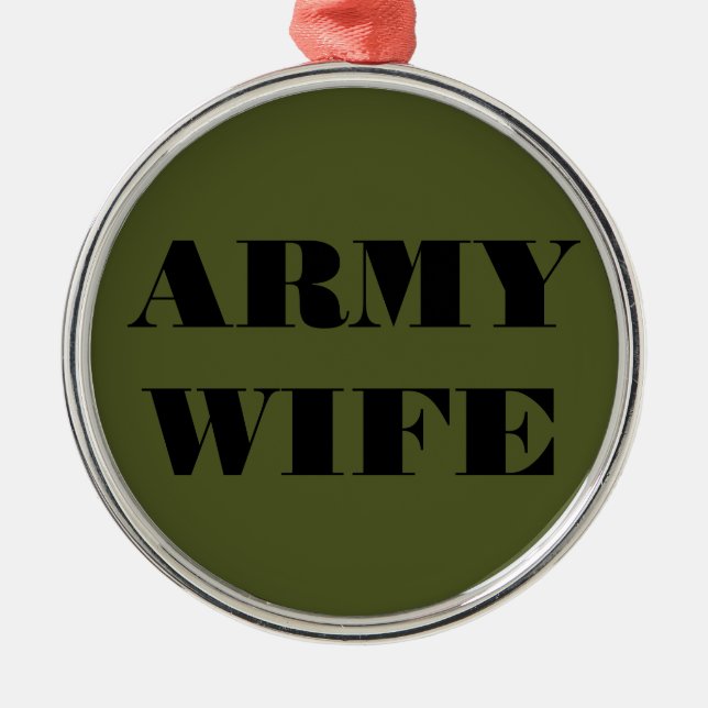 Ornament Army Wife (Front)