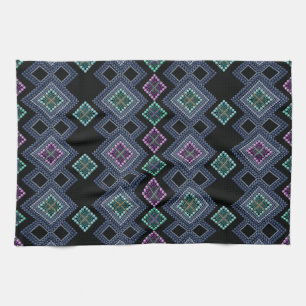ornament, beads tea towel