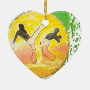 ornament capoeira disc martial arts fighters