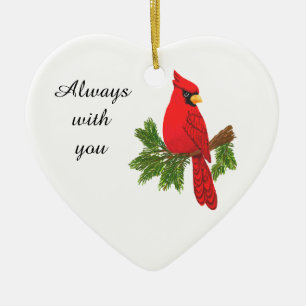 Ornament cardinal, sympathy, Always with you