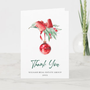 Ornament Christmas Greeting Holiday Thank You Card