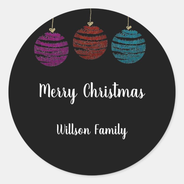 ornament Christmas Sticker  (Front)