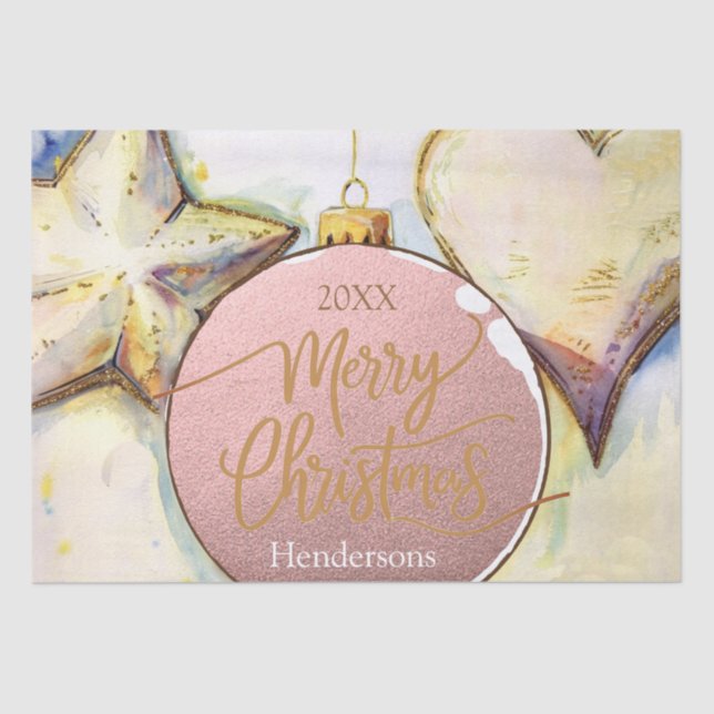 Ornament Christmas Tissue Paper (Front)