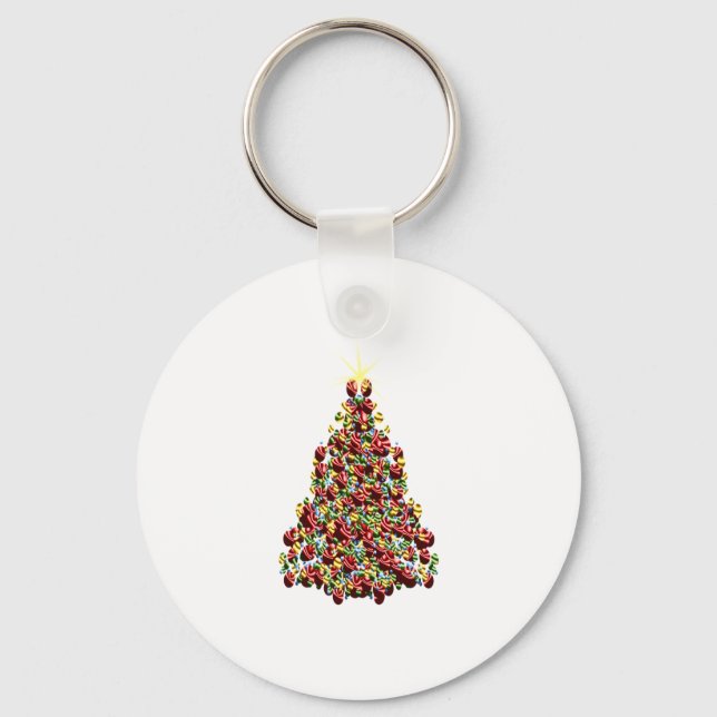 Ornament Christmas Tree Key Ring (Front)