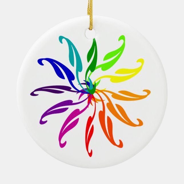 Ornament - Colour Wheel Leaves (Back)