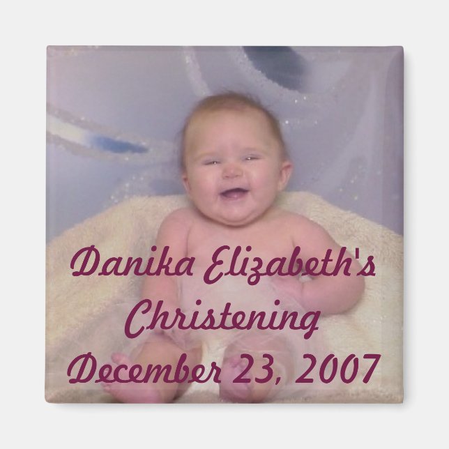Ornament, Danika Elizabeth'sChristeningDecember... Magnet (Front)
