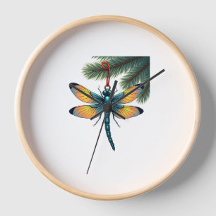 Ornament Dragonfly Clock