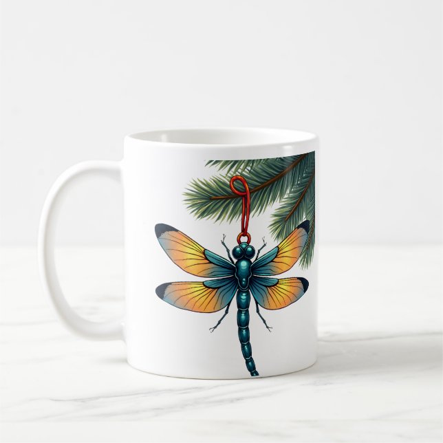 Ornament Dragonfly Coffee Mug (Left)
