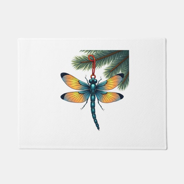Ornament Dragonfly Doormat (Front)