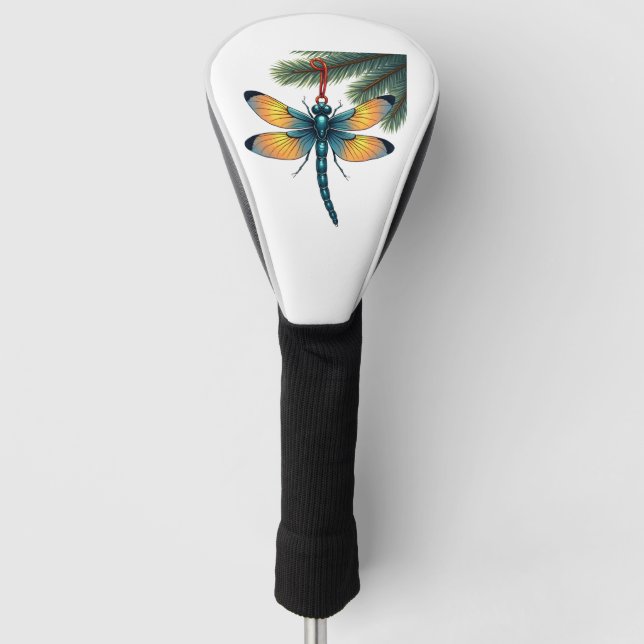 Ornament Dragonfly Golf Head Cover (Front)