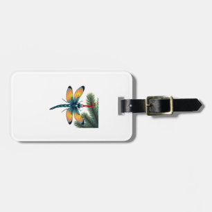 Ornament Dragonfly Luggage Tag