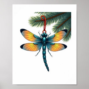 Ornament Dragonfly Poster