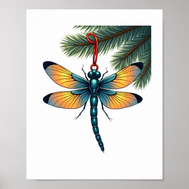 Ornament Dragonfly Poster (Front)