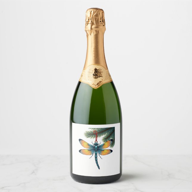Ornament Dragonfly Sparkling Wine Label (Front)