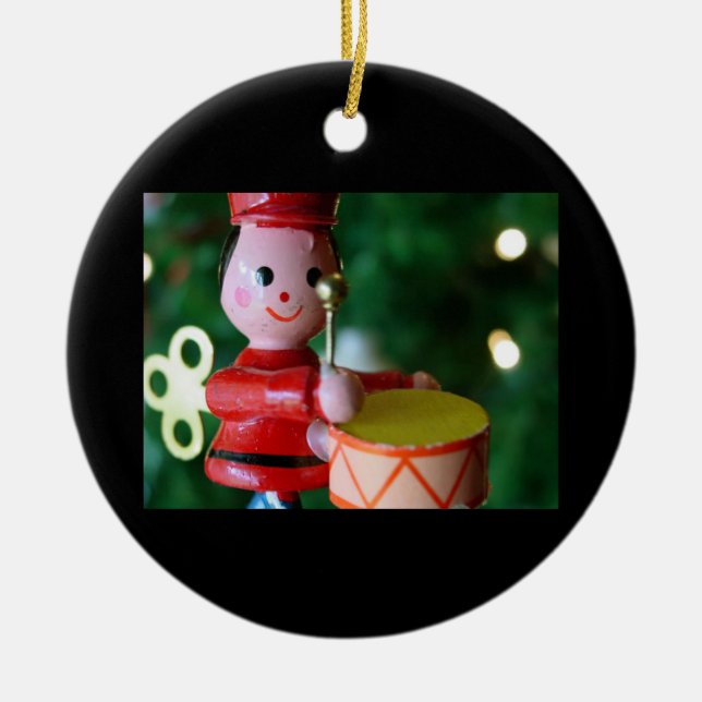 Ornament-Drummer Boy Ceramic Tree Decoration (Front)