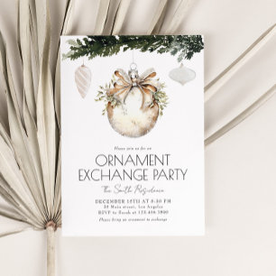 Ornament Exchange Christmas Party Invitation