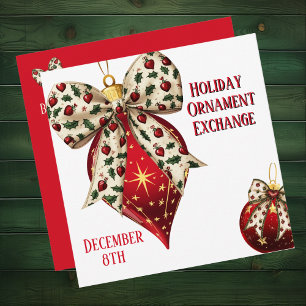 Ornament Exchange Holiday Party Invitation