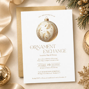 Ornament Exchange Holiday Party Invitation