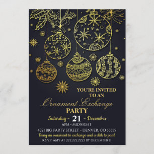 Ornament Exchange Party Invitation