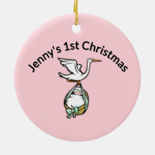 Ornament for Baby Girls First Christmas