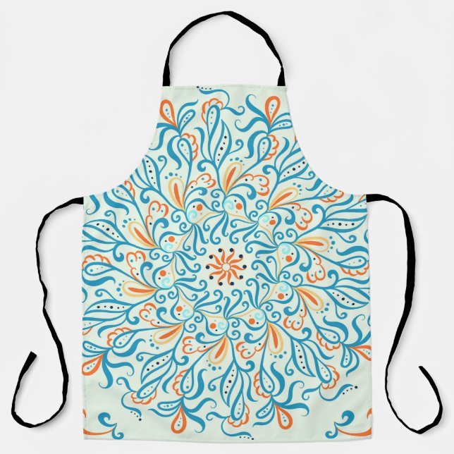 Ornament for ceramic tile. Abstract pattern.  Apron (Front)