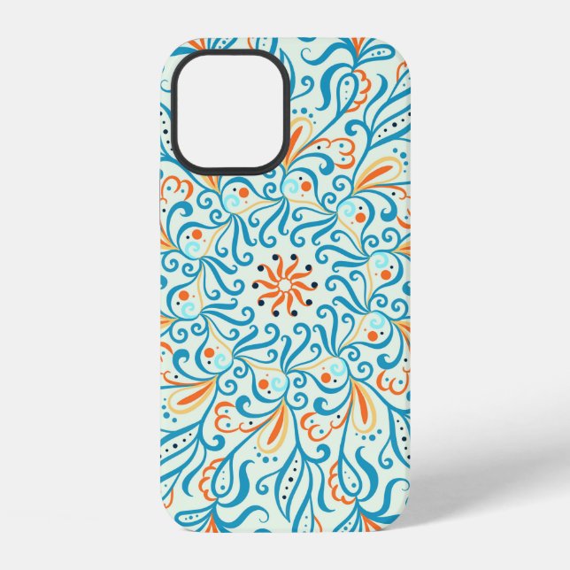 Ornament for ceramic tile. Abstract pattern.  iPhone Case (Back)