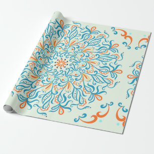Ornament for ceramic tile. Abstract pattern. Wrapping Paper