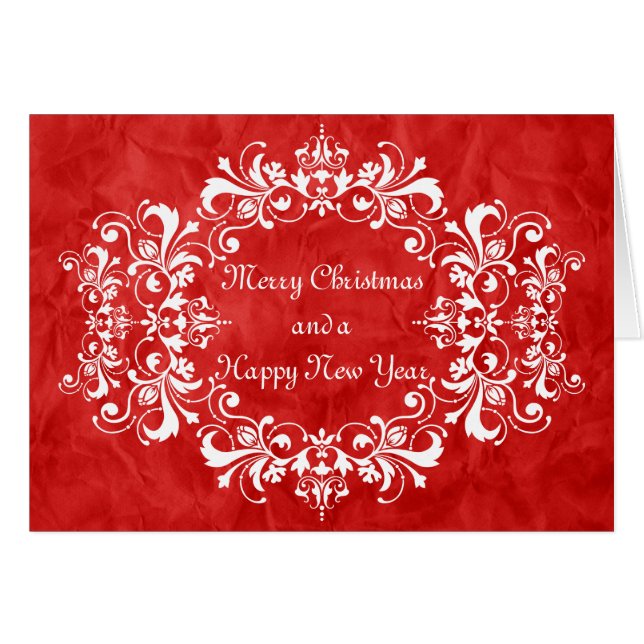 Ornament Frame white + your text & photo (Front Horizontal)