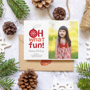 Ornament Fun Flat Holiday Card