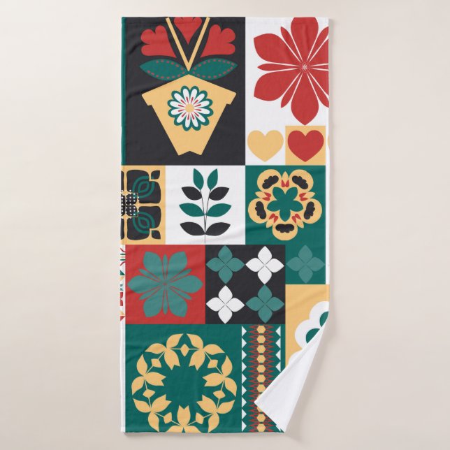 Ornament, geometric arrangement of elements, the c bath towel (Bath Towel)