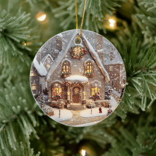 Ornament Gingerbread Candy Cottage