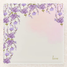 Ornament glass coaster