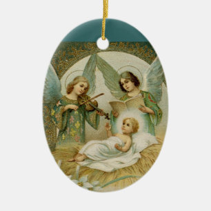 Ornament: Gloria in Excelsis Deo Ceramic Tree Decoration