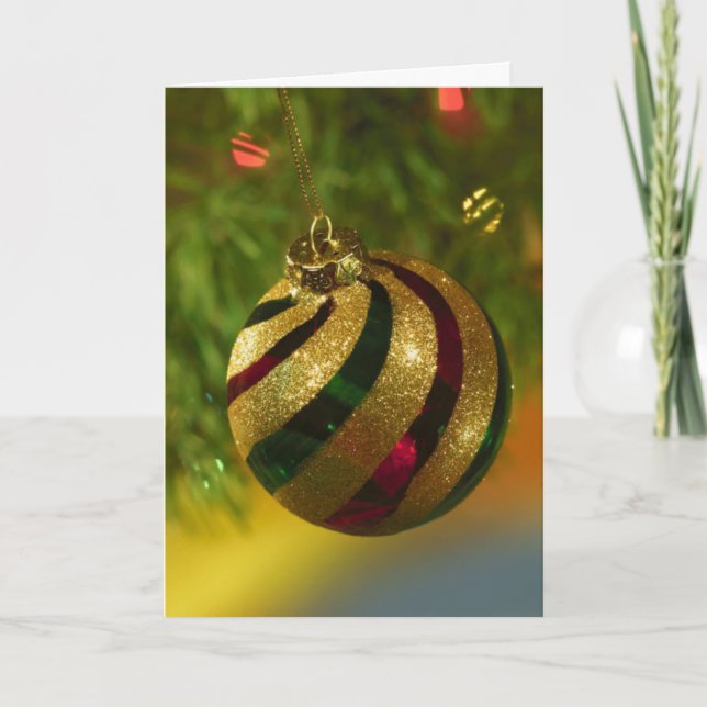 Ornament Holiday Card (Front)
