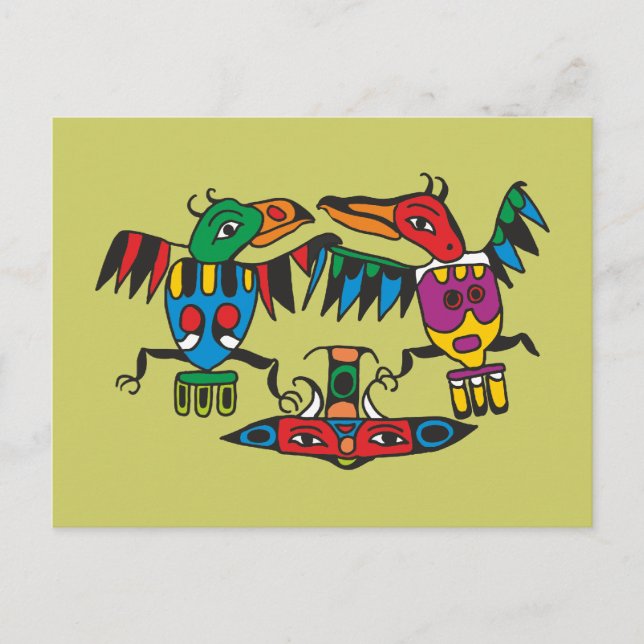 Ornament Indianer Native American Postcard (Front)