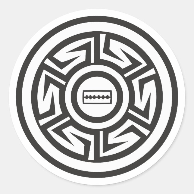 Ornament Indians Native American Anasazi Classic Round Sticker (Front)