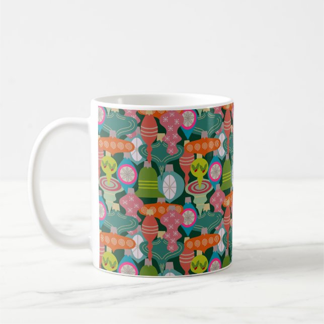 Ornament Jumble Coffee Mug (Left)