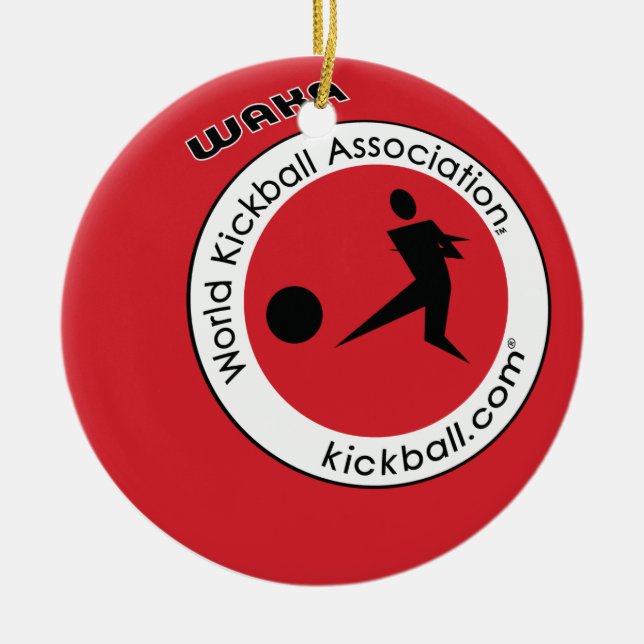 Ornament - Kickball Logo (Front)