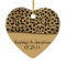 Ornament Leopard Print Wedding Date Keepsake