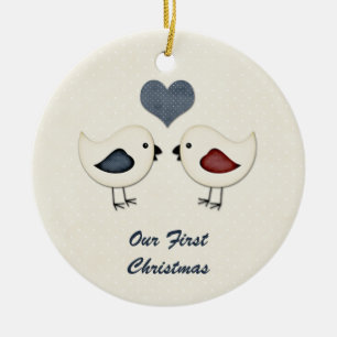 Ornament Love Birds First Christmas