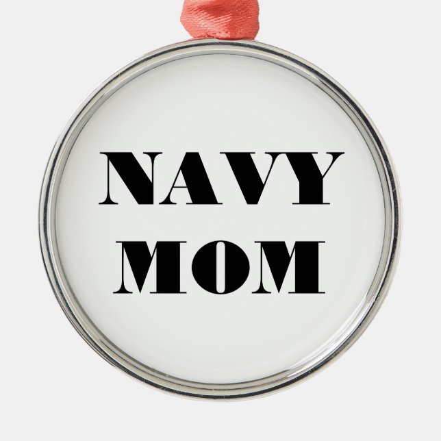 Ornament Navy Mum (Front)