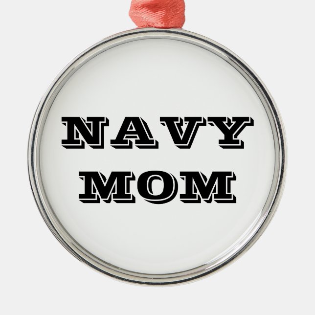 Ornament Navy Mum (Front)