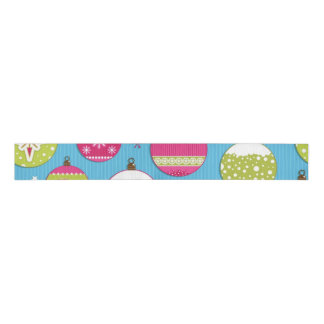 Ornament pattern grosgrain ribbon