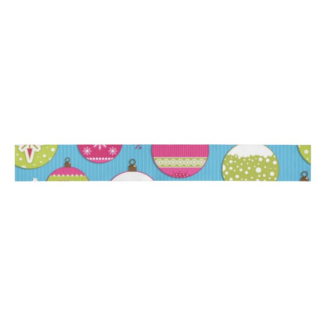 Ornament pattern grosgrain ribbon (Front)