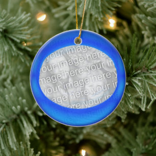 Ornament - Personalise Blue ball