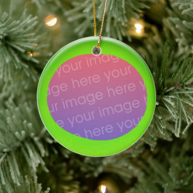 Ornament - Personalise green ball (Tree)