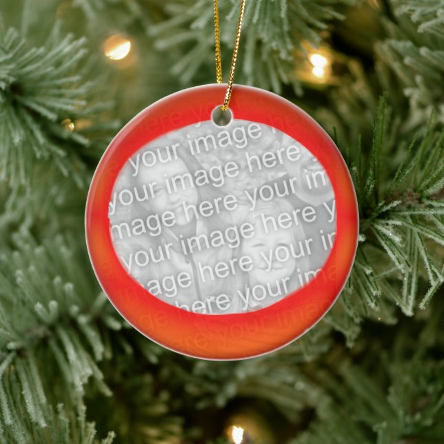 Ornament - Personalise Red ball (back) (Tree)