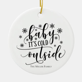 Ornament Personalised Baby It's Cold Outside 
