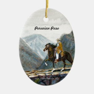 Ornament, Peruvian Mountain Trail Ceramic Ornament